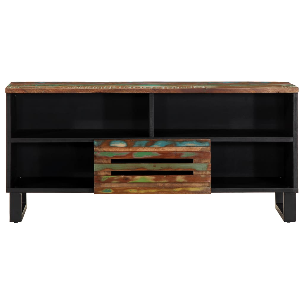 Mobile Porta TV 100x34x46 cm in Legno Massello di Acacia