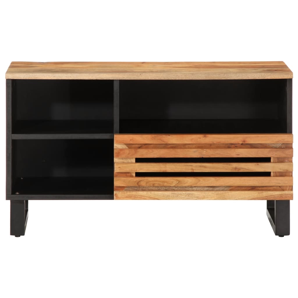 Mobile Porta TV 80x34x46 cm in Legno Massello di Acacia