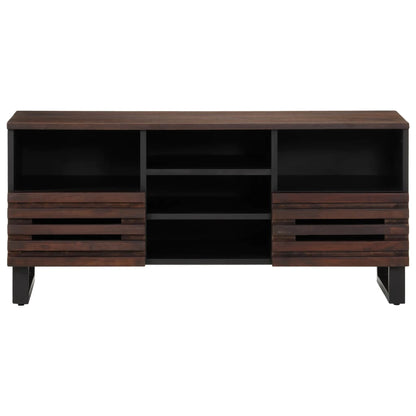 Mobile Porta TV Marrone 100x34x46 cm in Legno di Mango