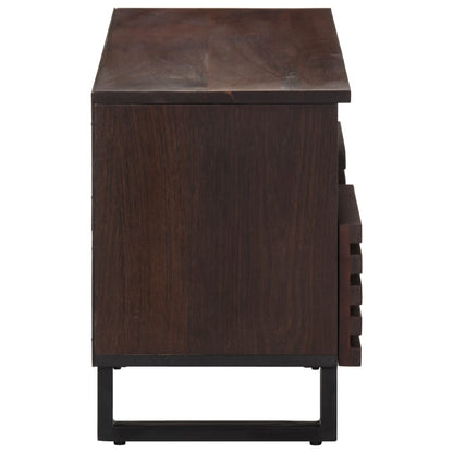 Mobile Porta TV Marrone 100x34x46 cm in Legno di Mango