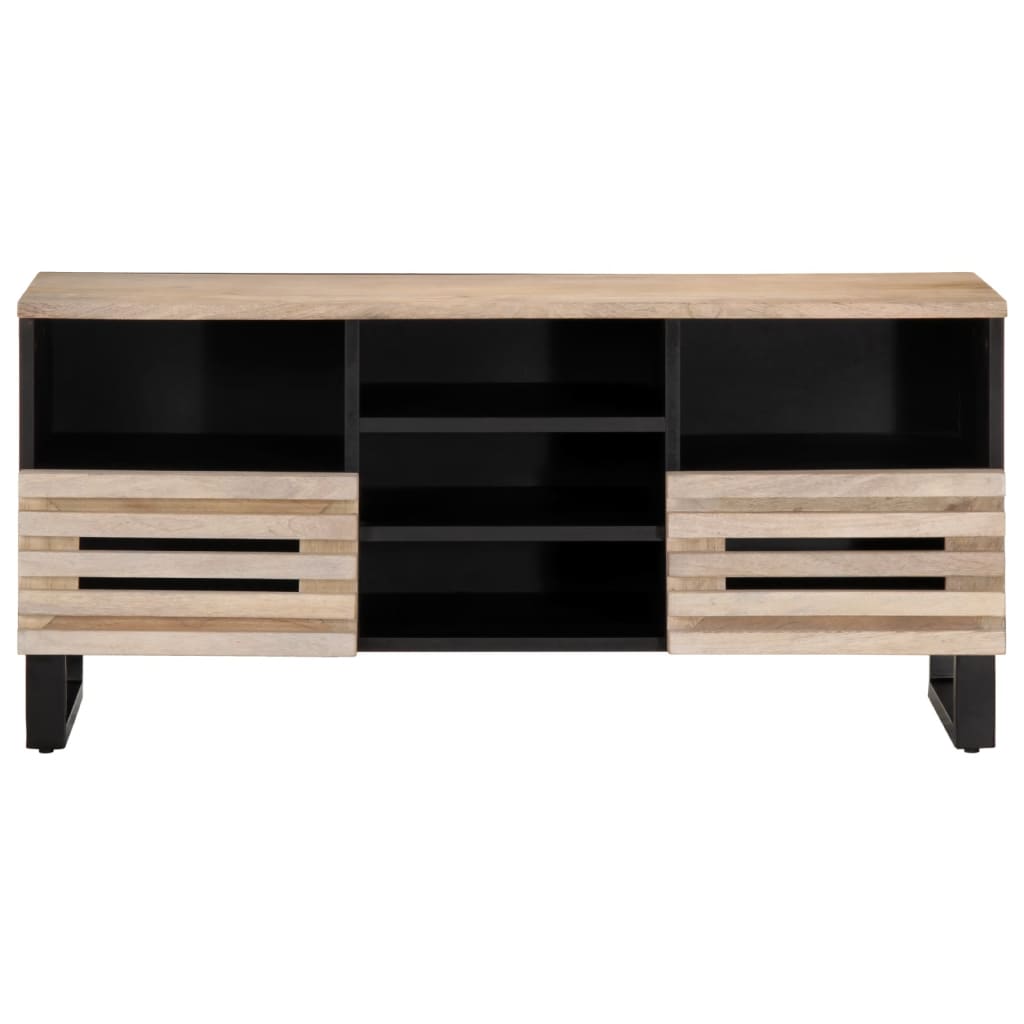 Mobile Porta TV 100x34x46 cm in Legno Massello di Mango