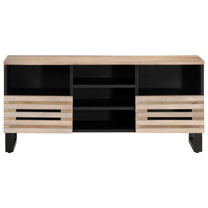 Mobile Porta TV 100x34x46 cm in Legno Massello di Mango