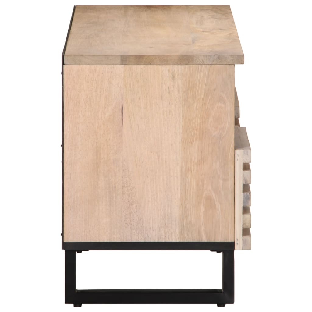 Mobile Porta TV 100x34x46 cm in Legno Massello di Mango