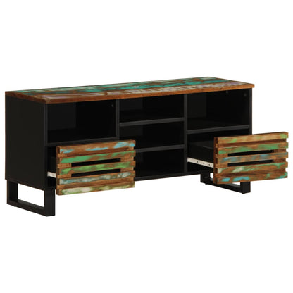 Mobile Porta TV 100x34x46 cm in Legno Massello di Acacia