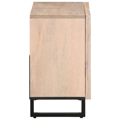 Mobile Lavabo da Bagno 62x34x58cm in Legno Massello di Mango