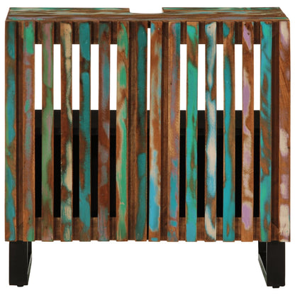 Mobile Lavabo da Bagno 62x34x58cm in Legno Massello di Acacia