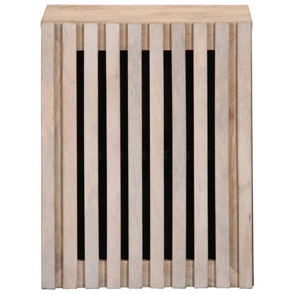 Mobile da Bagno a Parete 38x34x48 cm in Legno Massello di Mango