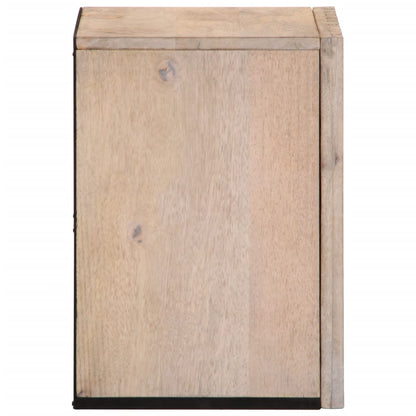 Mobile da Bagno a Parete 38x34x48 cm in Legno Massello di Mango