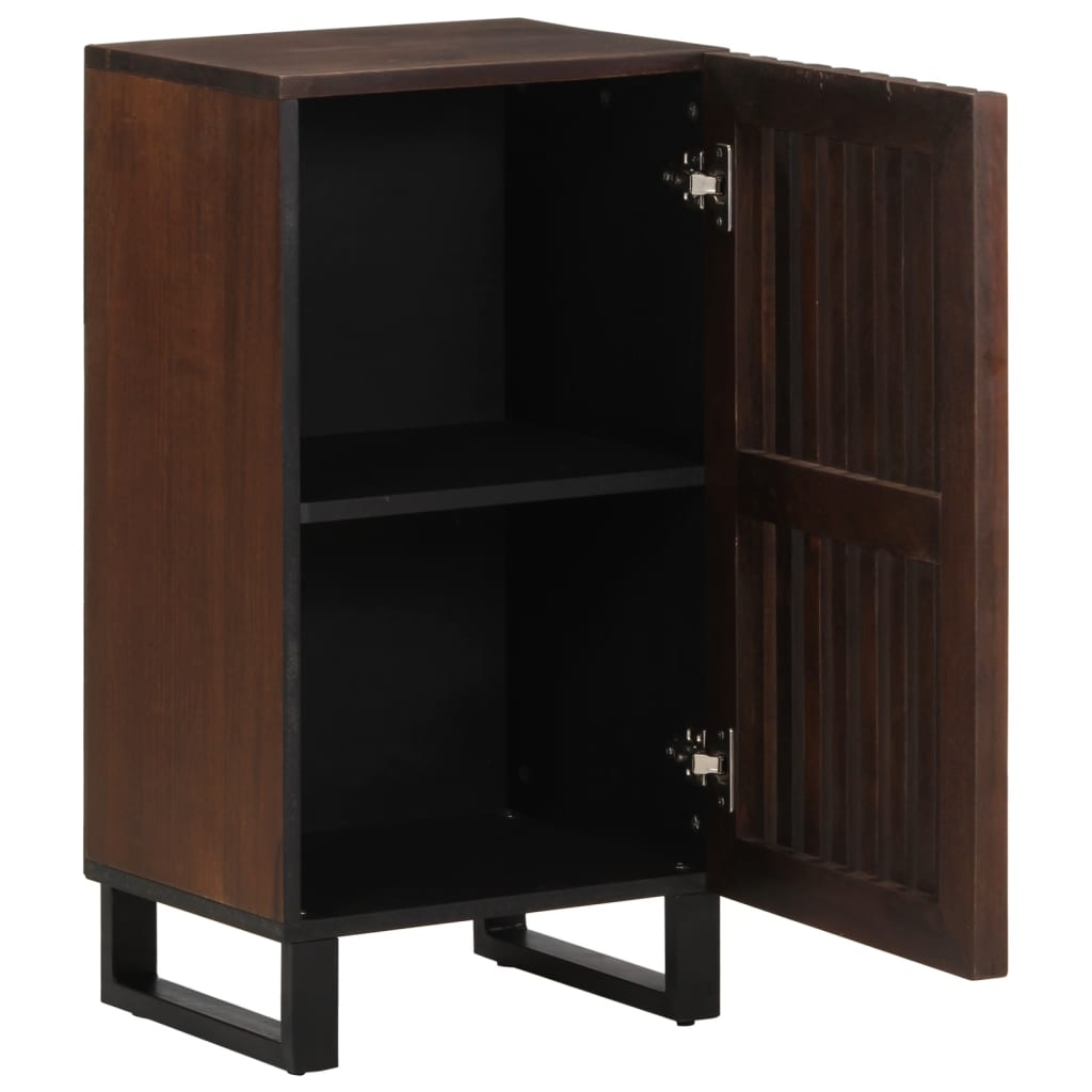 Credenza Marrone 40x34x75 cm in Legno Massello di Mango