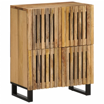 Credenza 60x34x75 cm in Legno Massello di Mango Grezzo