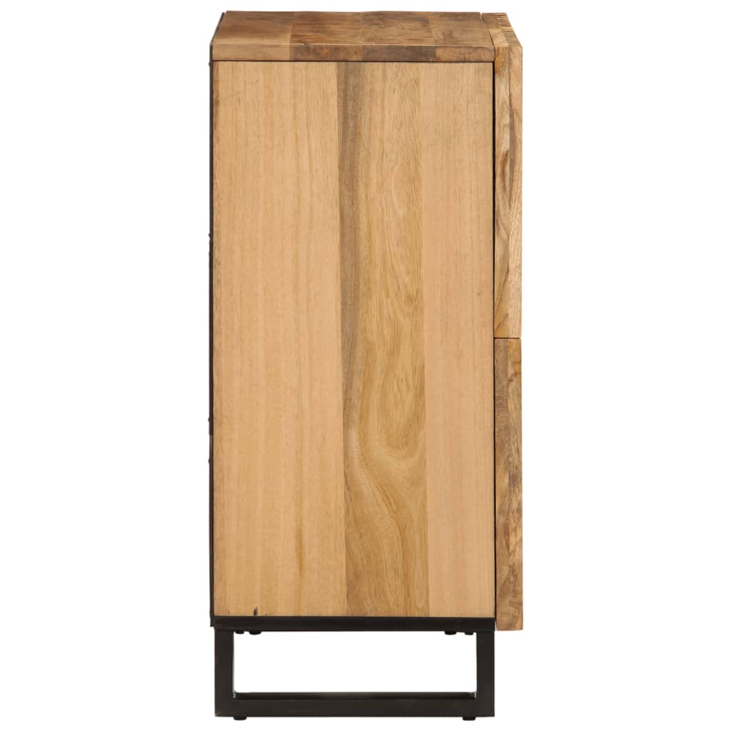 Credenza 60x34x75 cm in Legno Massello di Mango Grezzo