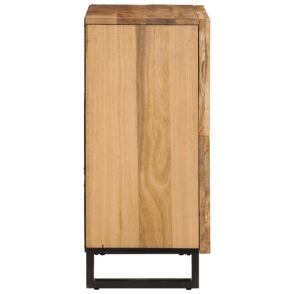 Credenza 60x34x75 cm in Legno Massello di Mango Grezzo