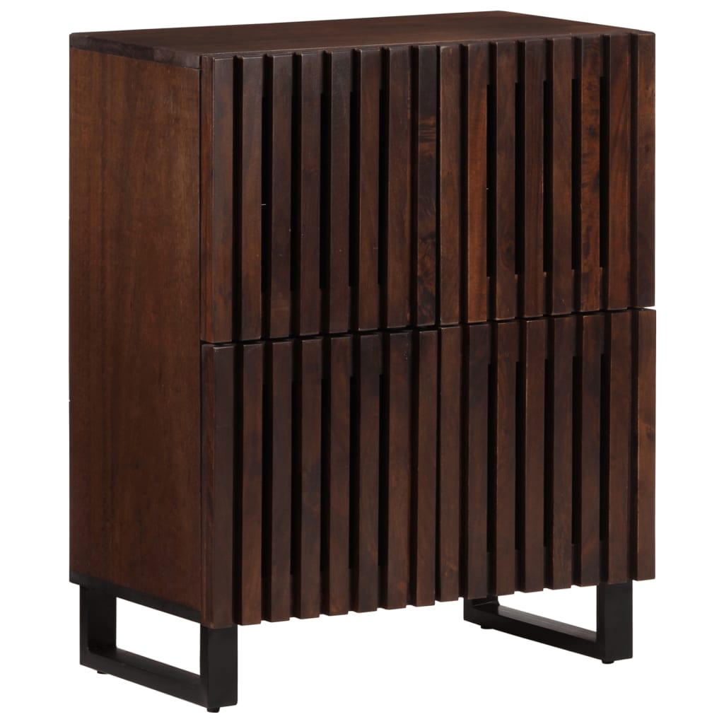 Credenza Marrone 60x34x75 cm in Legno Massello di Mango