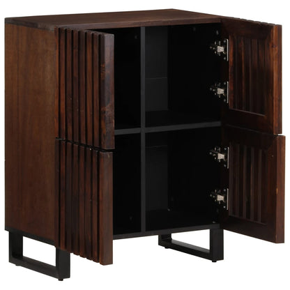 Credenza Marrone 60x34x75 cm in Legno Massello di Mango