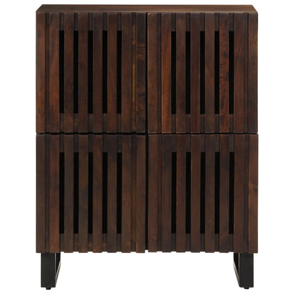 Credenza Marrone 60x34x75 cm in Legno Massello di Mango