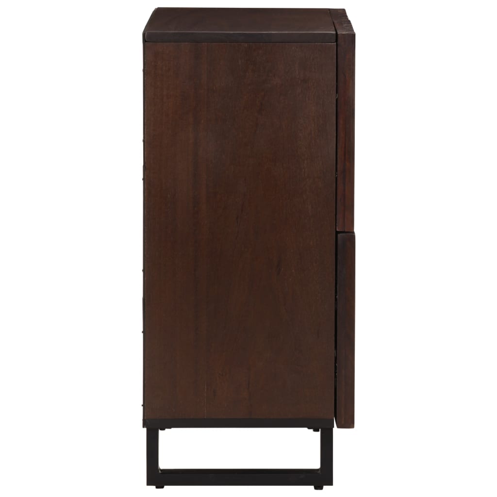 Credenza Marrone 60x34x75 cm in Legno Massello di Mango