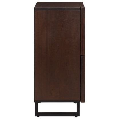 Credenza Marrone 60x34x75 cm in Legno Massello di Mango