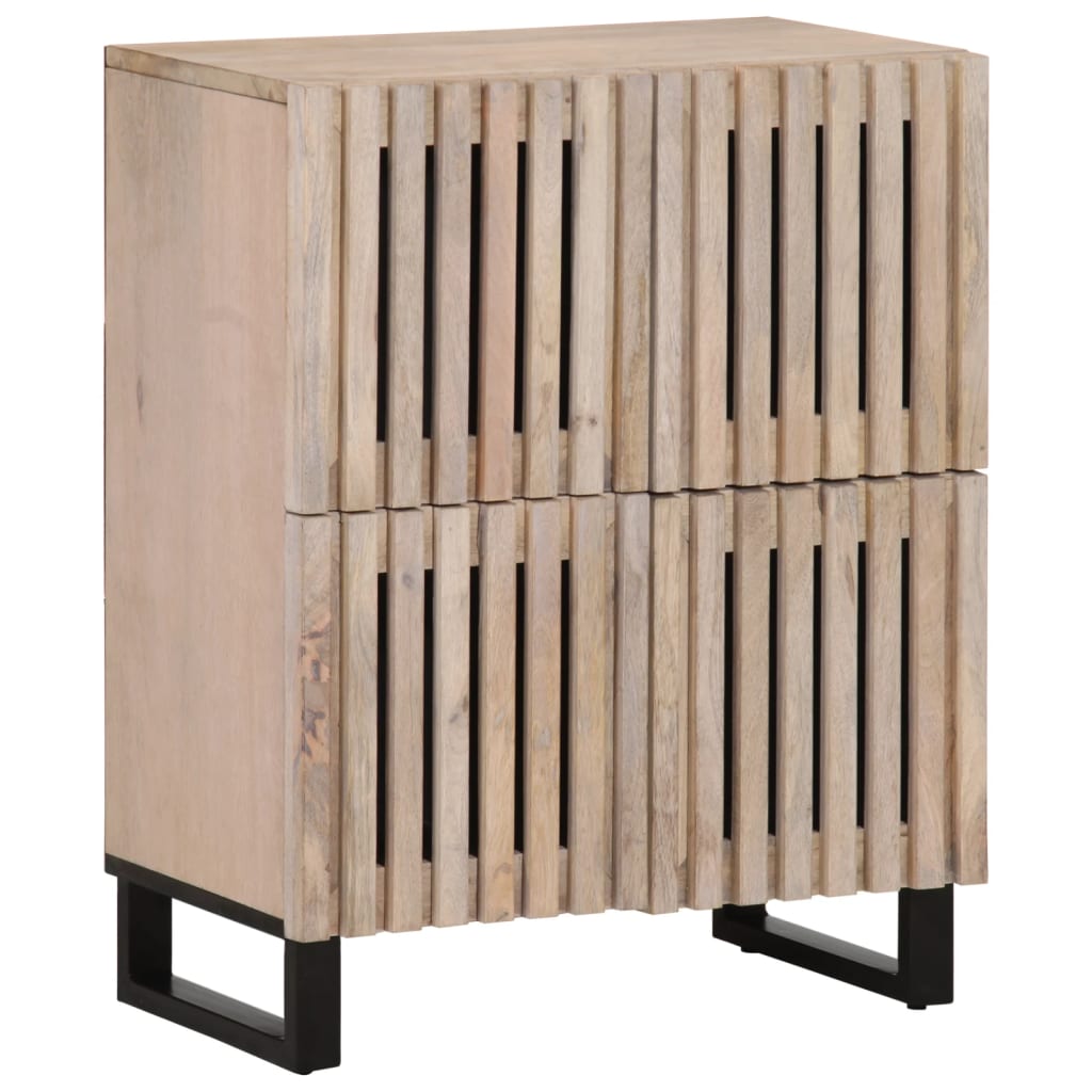 Credenza 60x34x75 cm in Legno Massello di Mango