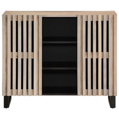 Credenza 90x34x75 cm in Legno Massello di Mango