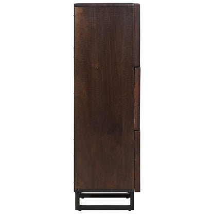 Credenza Marrone 40x34x110 cm Legno Massello di Mango