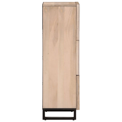 Credenza 40x34x110 cm in Legno Massello di Mango