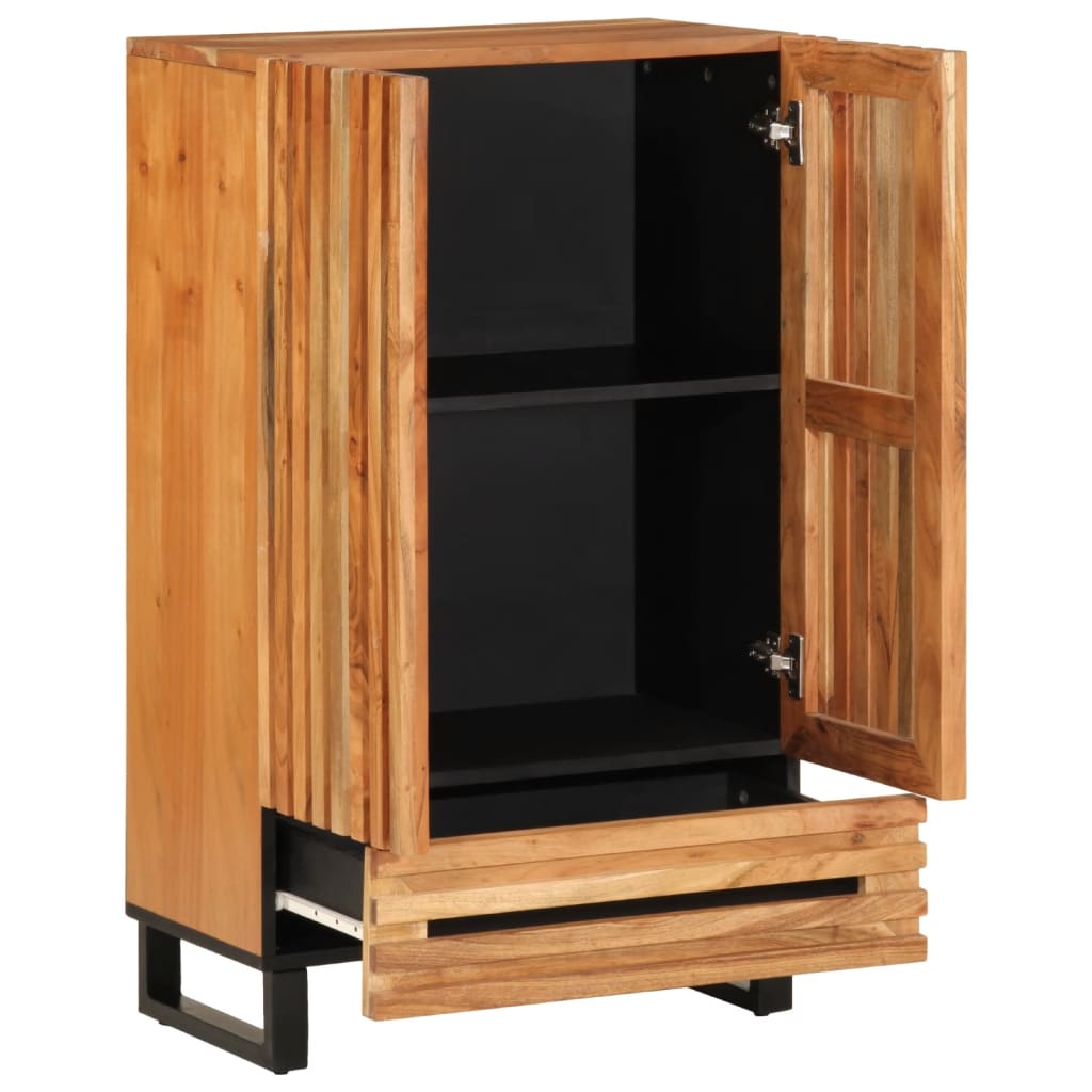 Credenza 60x34x100 cm in Legno Massello di Acacia
