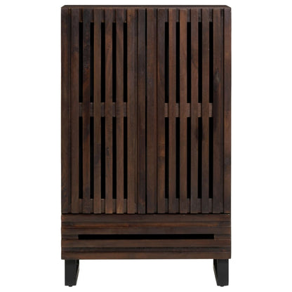 Credenza Marrone 60x34x100 cm in Legno Massello di Mango