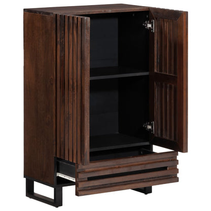 Credenza Marrone 60x34x100 cm in Legno Massello di Mango