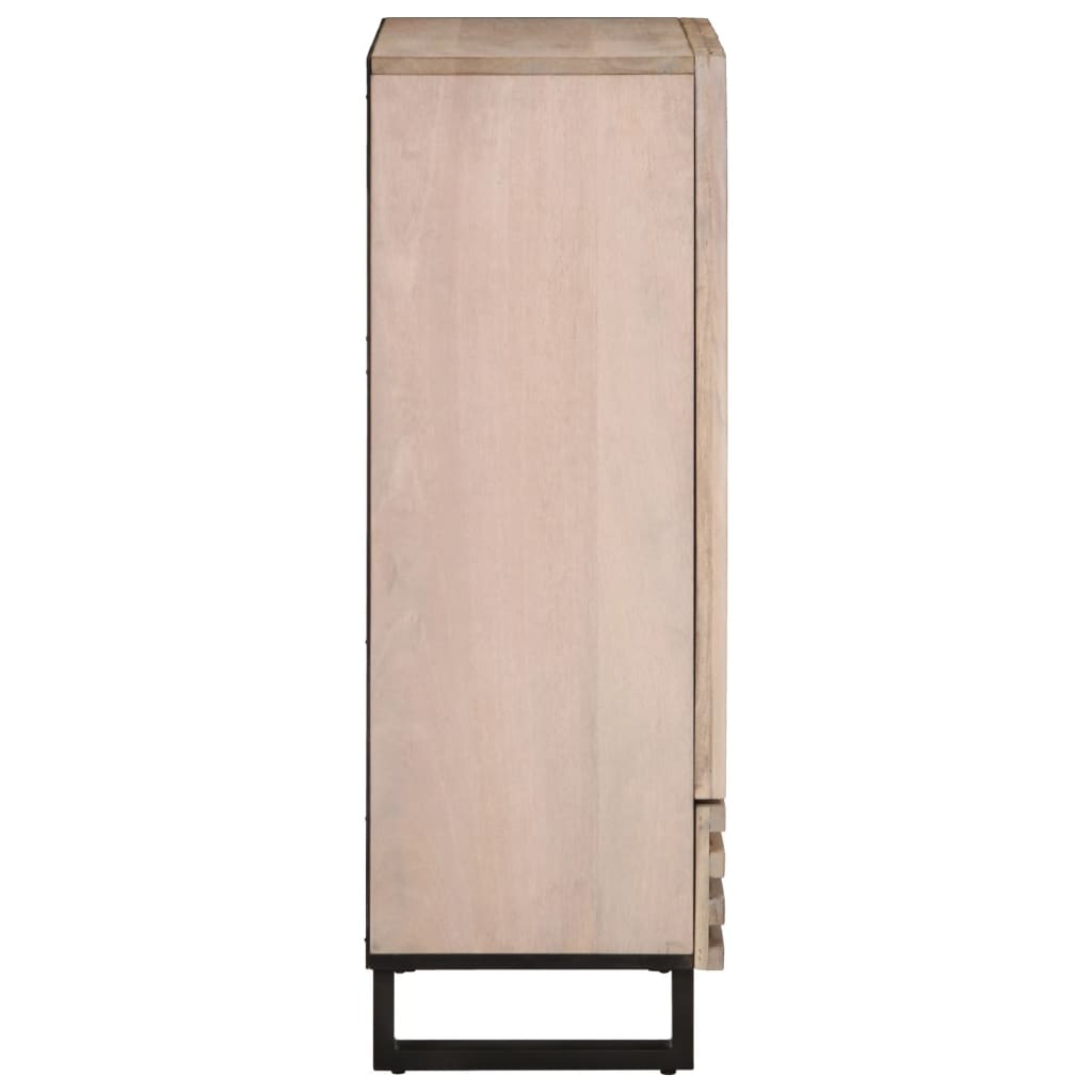 Credenza 60x34x100 cm in Legno Massello di Mango