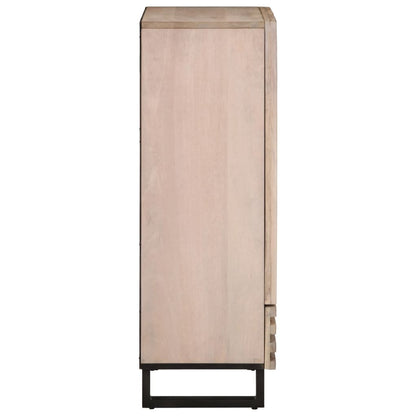 Credenza 60x34x100 cm in Legno Massello di Mango
