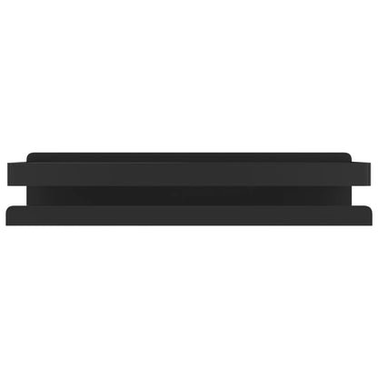 Mensola Doccia Nera Opaca 30x10x6cm Acciaio Inox 304 Spazzolato