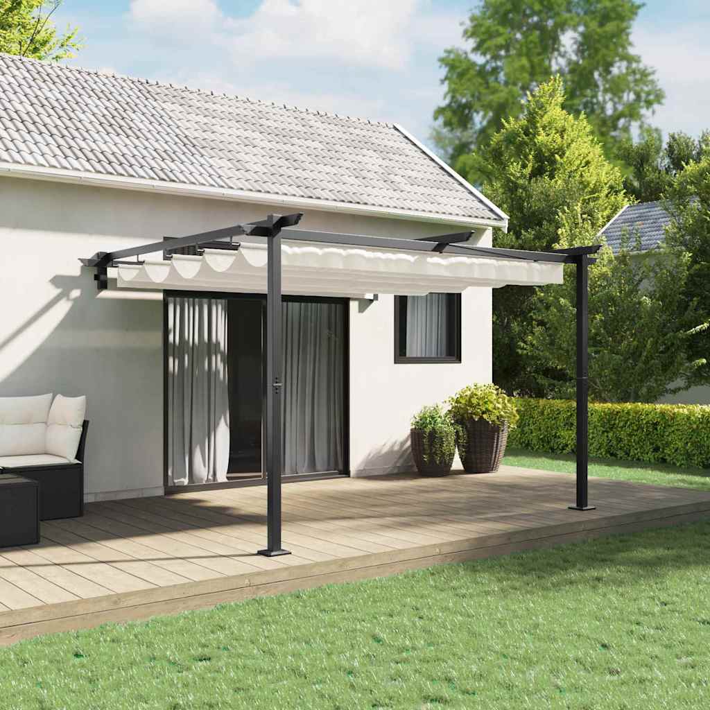 Gazebo Crema 300 x 300 x 200 cm Poliestere