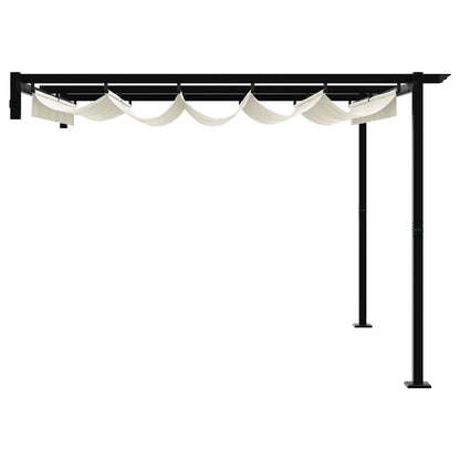 Gazebo Crema 300 x 300 x 200 cm Poliestere