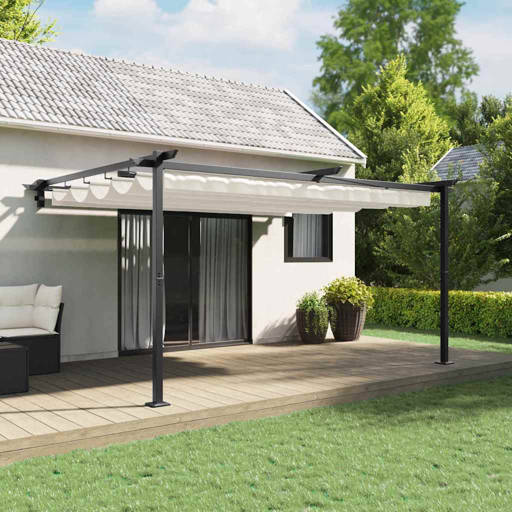 Gazebo Crema 400 x 300 x 200 cm Poliestere