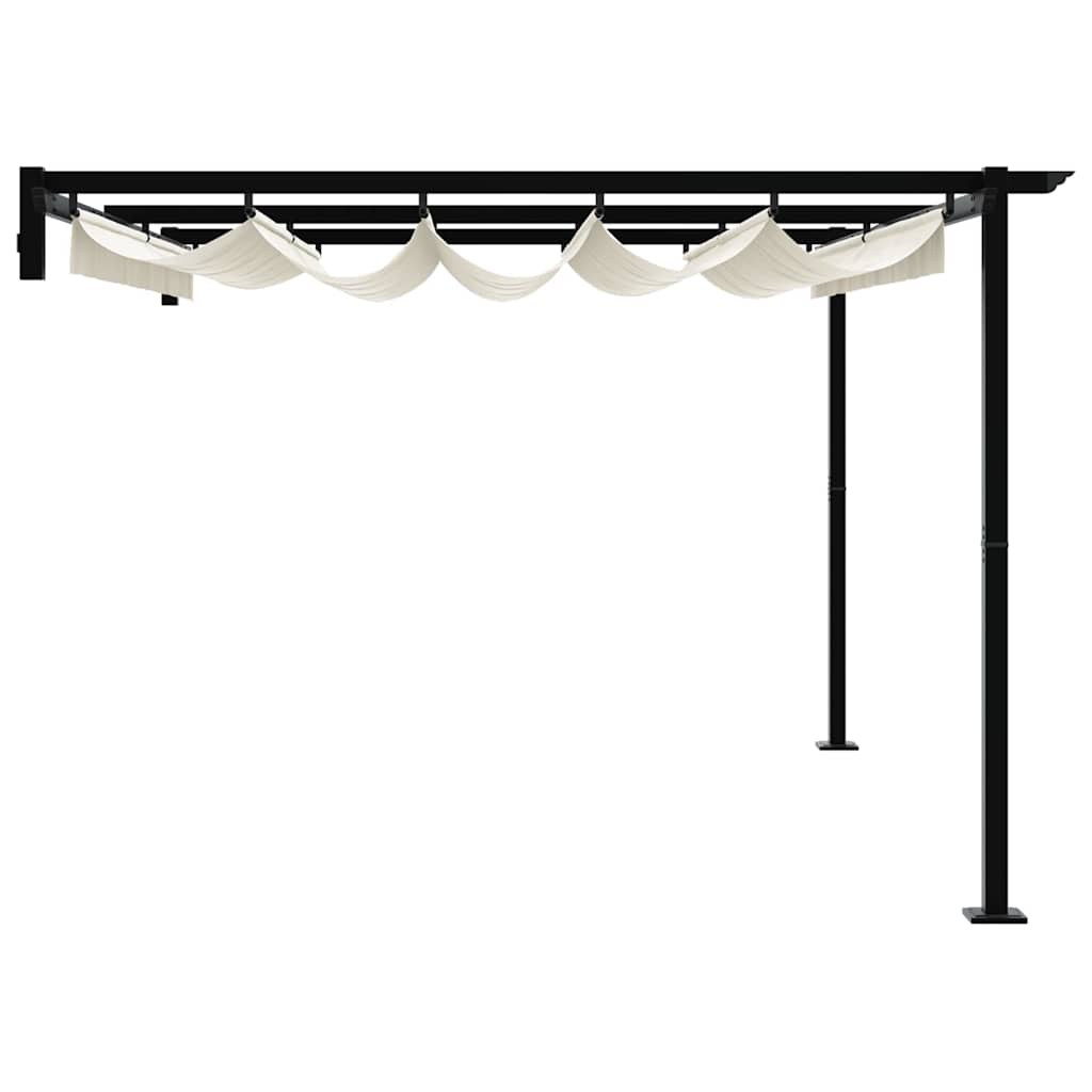 Gazebo Crema 400 x 300 x 200 cm Poliestere