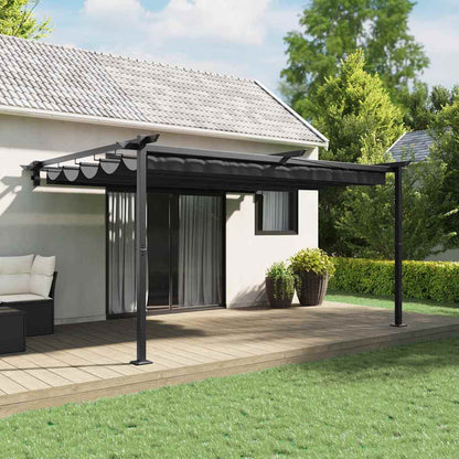 Gazebo Antracite 400 x 300 x 200 cm Poliestere