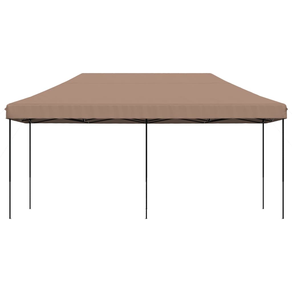 Tenda da Festa Pieghevole Pop-Up Tortora 580x292x315 cm