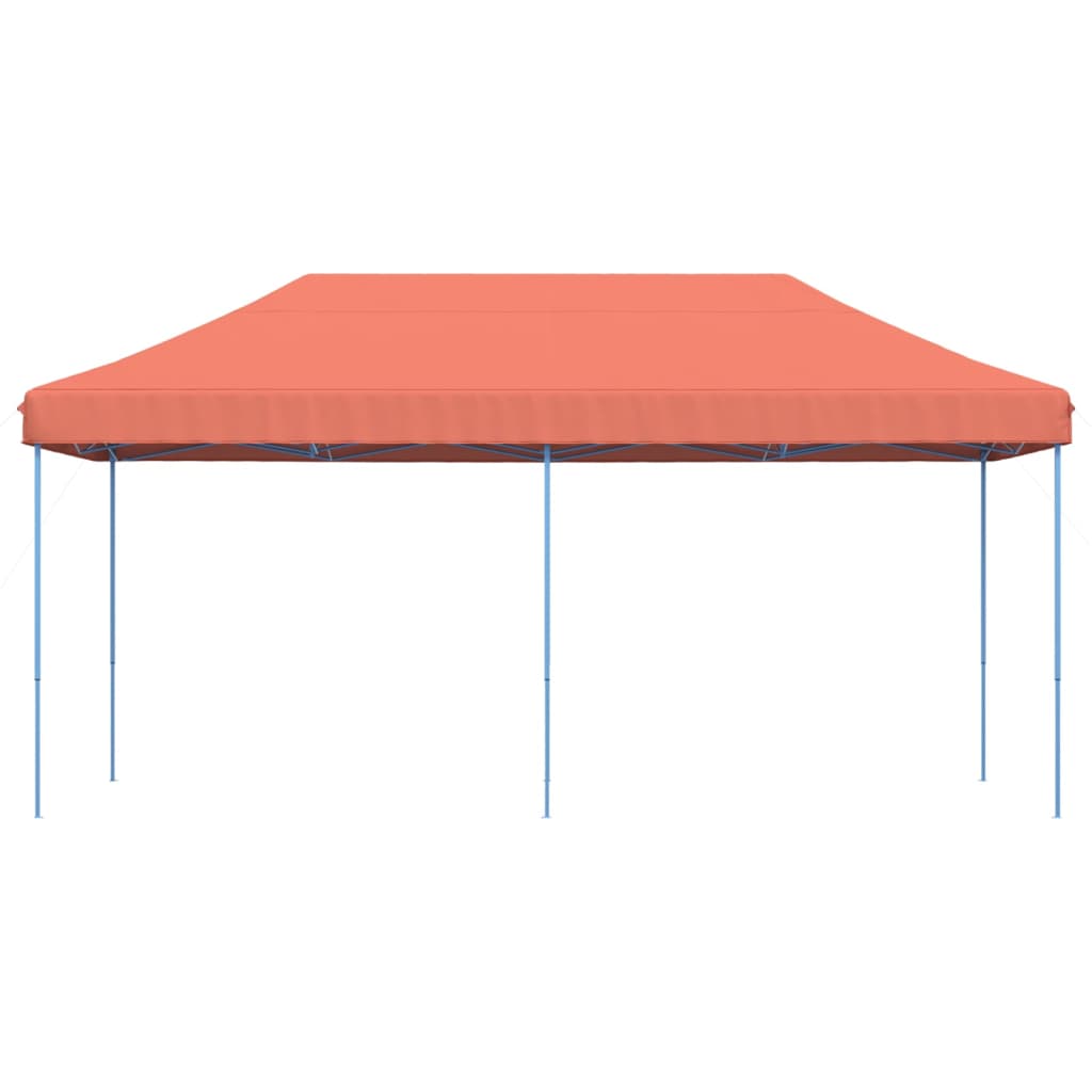 Tenda da Festa Pieghevole Pop-Up Terracotta 580x292x315 cm