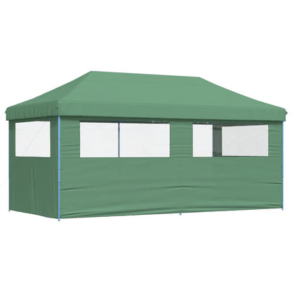 Tendone per Feste Pieghevole Pop-Up con 3 Pareti Verde