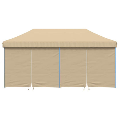 Tendone per Feste Pieghevole Pop-Up con 4 Pareti Beige
