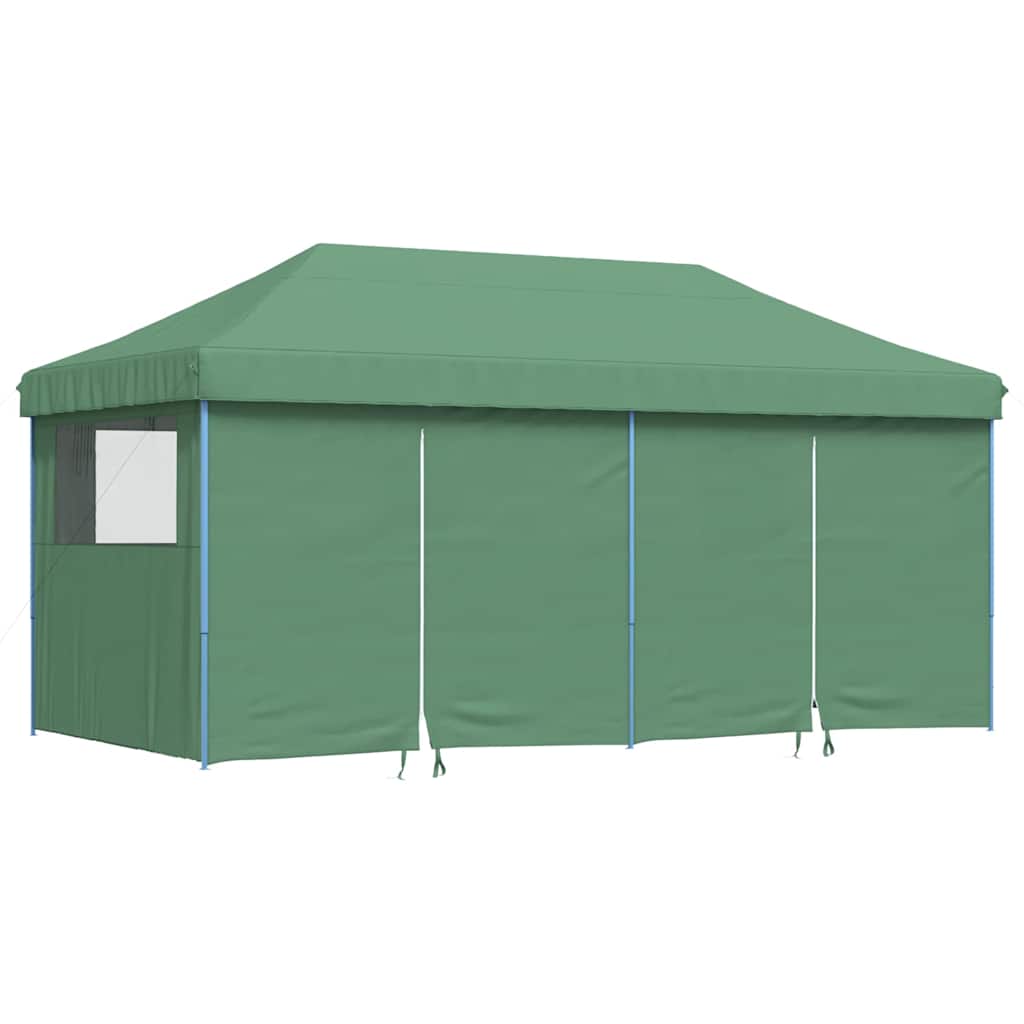 Tendone per Feste Pieghevole Pop-Up con 4 Pareti Verde