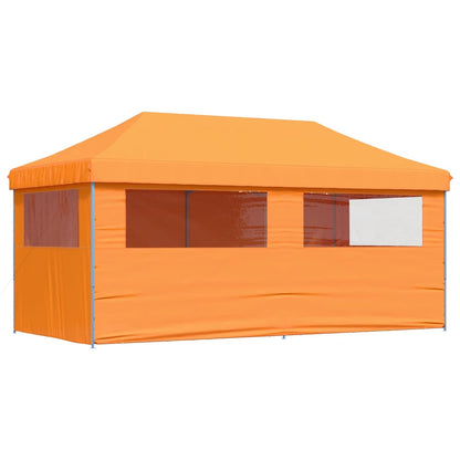Tendone per Feste Pieghevole Pop-Up con 4 Pareti Arancione
