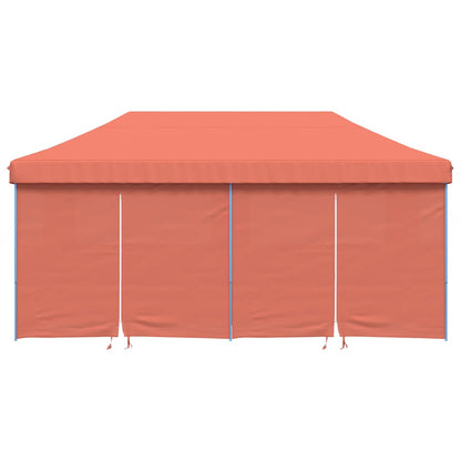 Tendone per Feste Pieghevole Pop-Up con 4 Pareti Terracotta