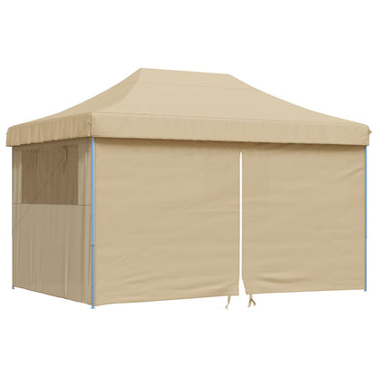 Tendone per Feste Pieghevole Pop-Up con 4 Pareti Beige