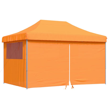 Tendone per Feste Pieghevole Pop-Up con 4 Pareti Arancione