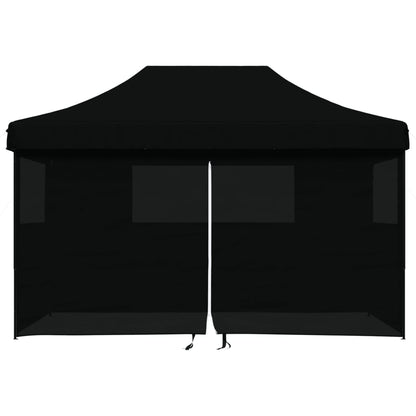 Tendone per Feste Pieghevole Pop-Up con 4 Pareti Nero