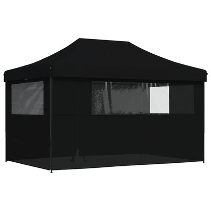 Tendone per Feste Pieghevole Pop-Up con 4 Pareti Nero