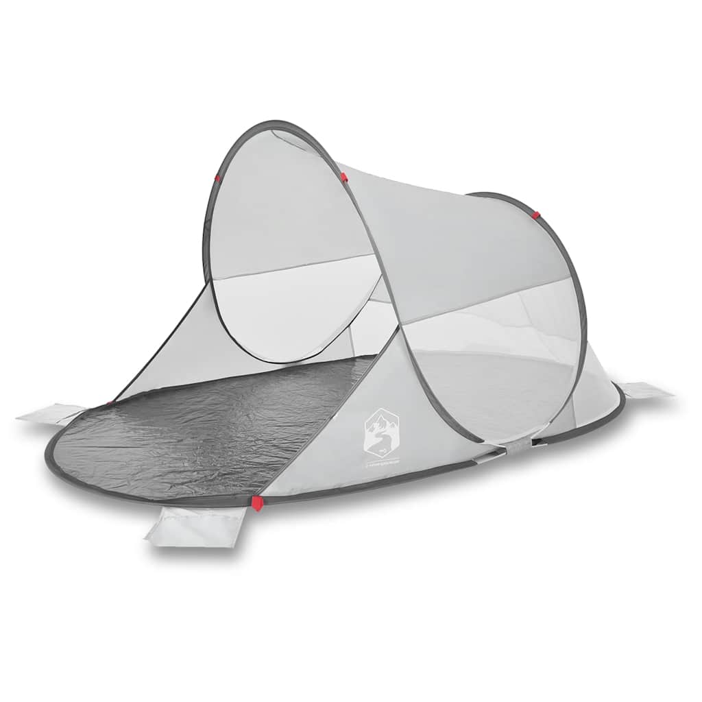 Tenda da Spiaggia Pop-Up Grigia Impermeabile