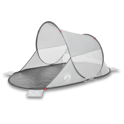 Tenda da Spiaggia Pop-Up Grigia Impermeabile
