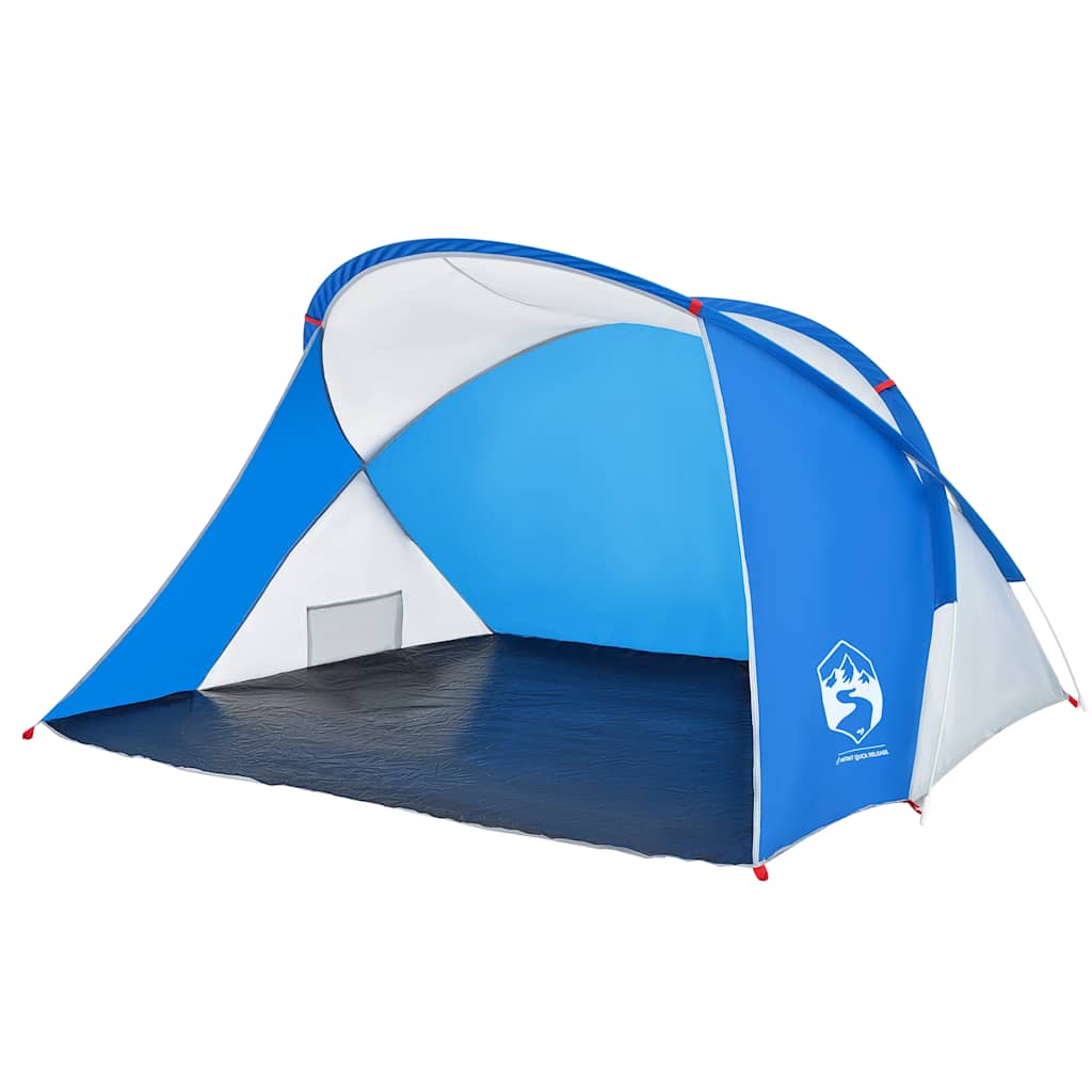 Tenda da Spiaggia 2 Persone Pop-Up Azzurra Impermeabile